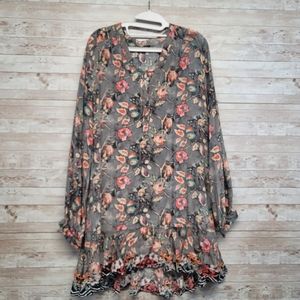 Tolani floral long sleeve dress